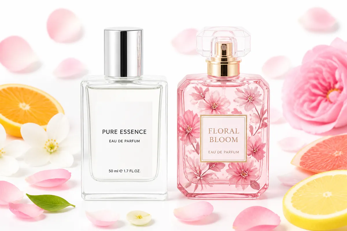 comparație parfum floral citric vară