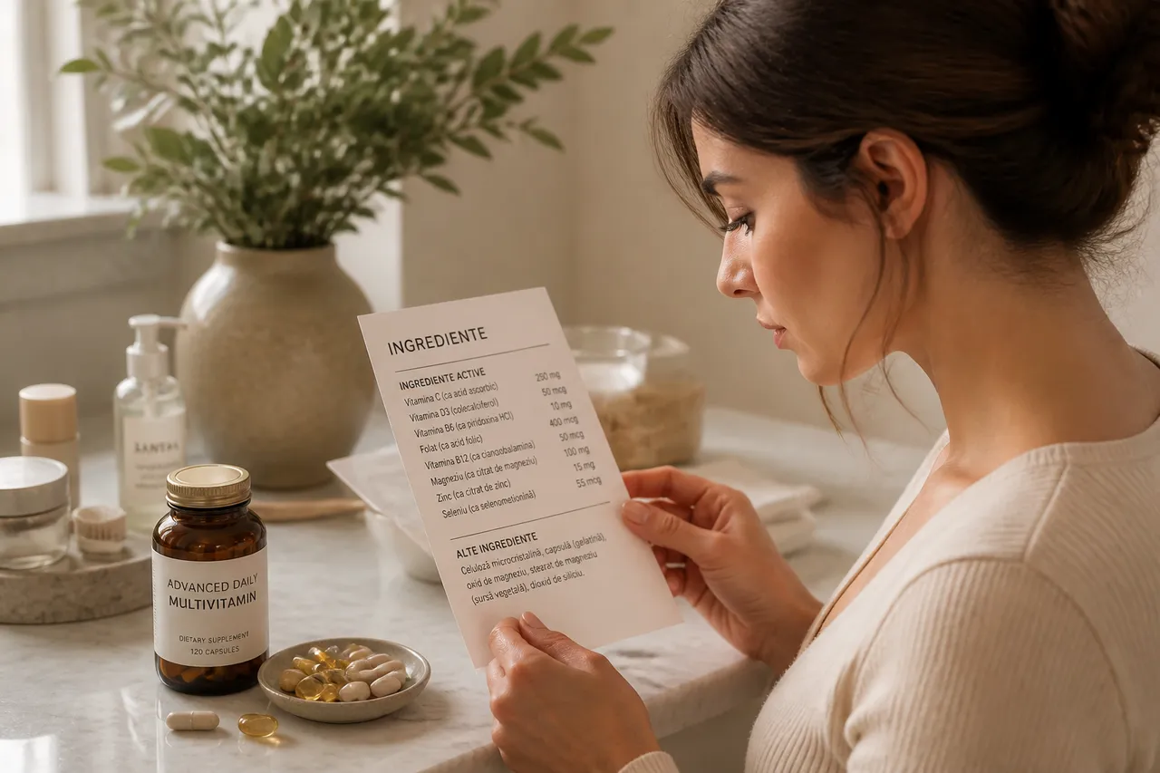 excipienți și alte ingrediente în suplimente