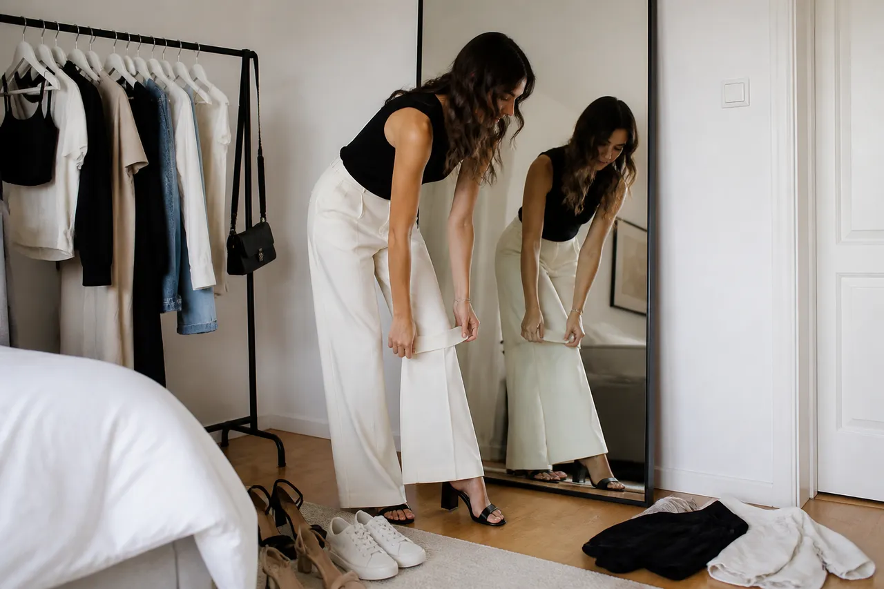 greșeli de styling la pantalonii wide-leg pentru siluete scunde