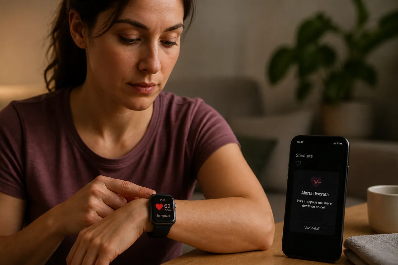 alertă puls smartwatch ritm cardiac monitorizare acasă