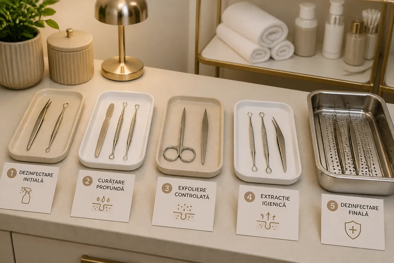 diferența dintre curățare dezinfecție și sterilizare a instrumentelor cosmetice