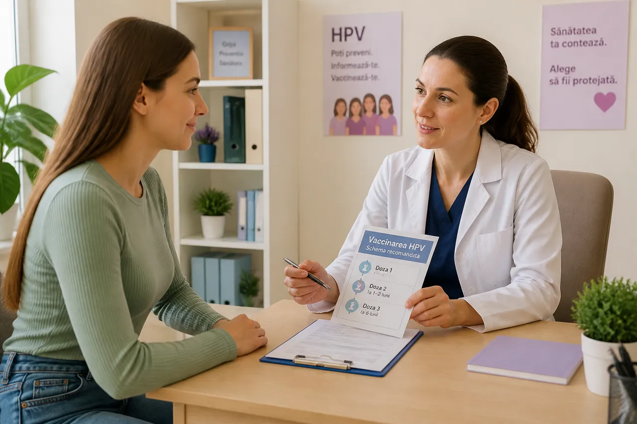 discuție cu medicul despre vaccinul HPV