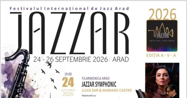 JAZZAR 2026 la Arad: trei seri de muzică, film și improvizație