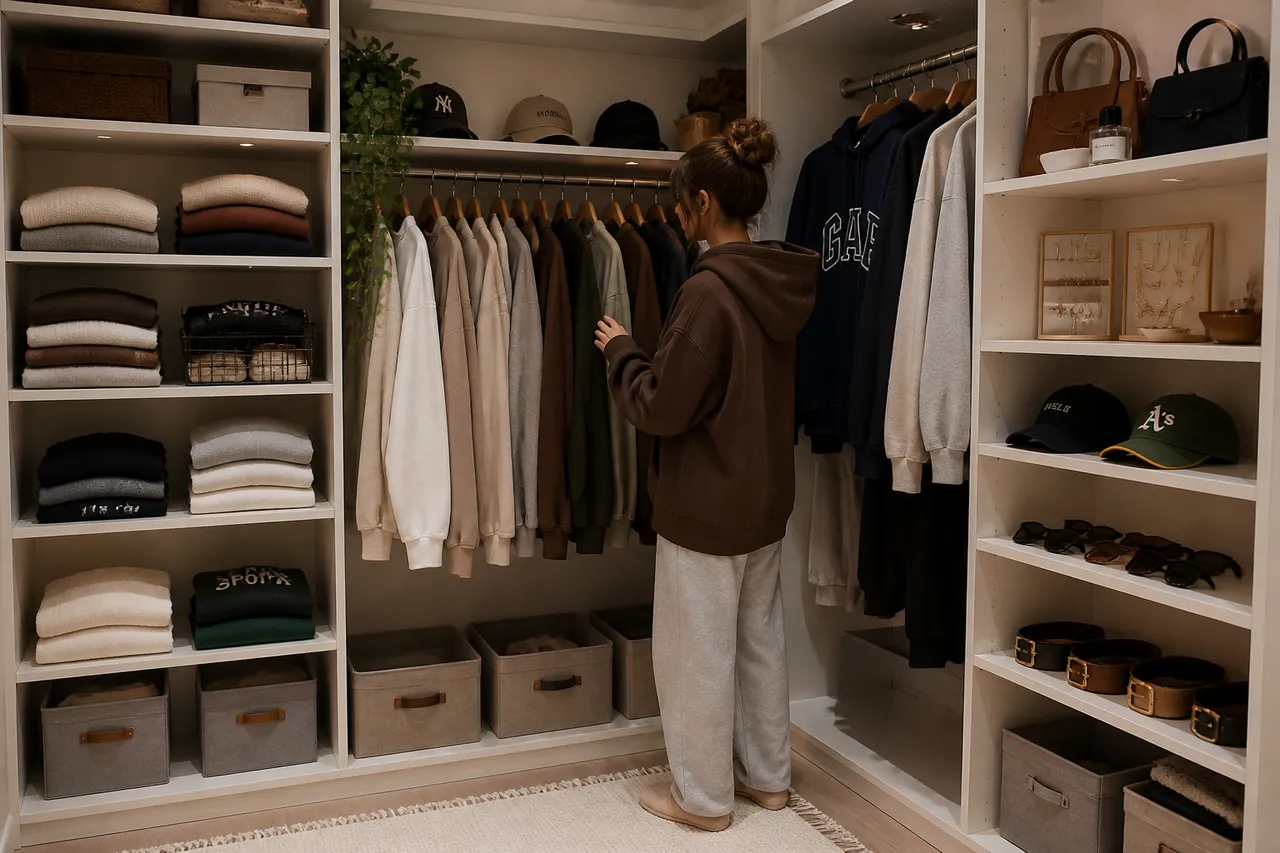 organizarea unei garderobe mici cu haine voluminoase