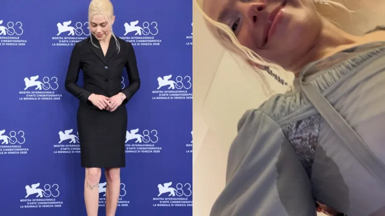 Phoebe Bridgers, apariție naturală la Veneția: păr pe picioare și transpirație la vedere