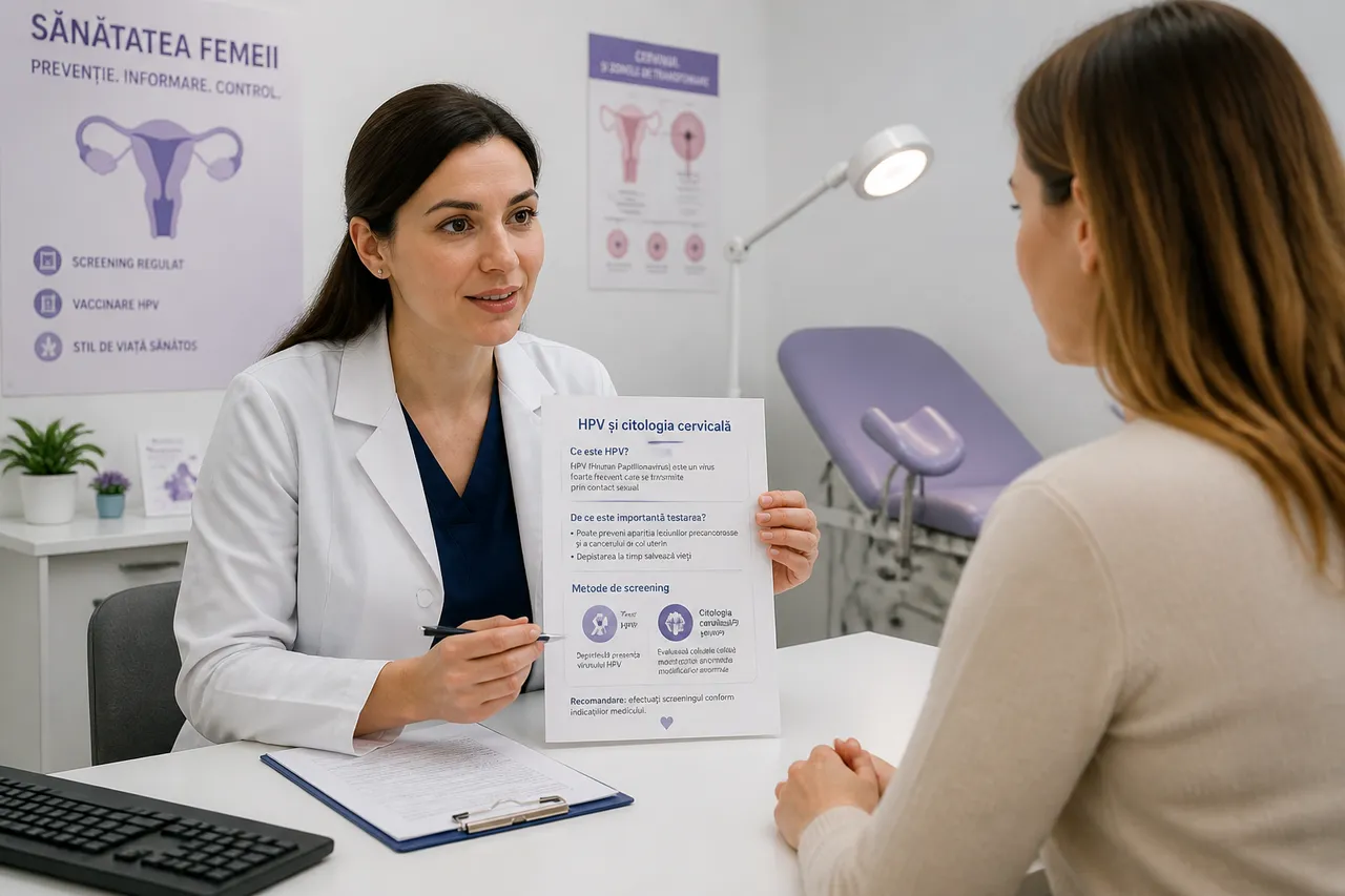 screening cervical test HPV și citologie