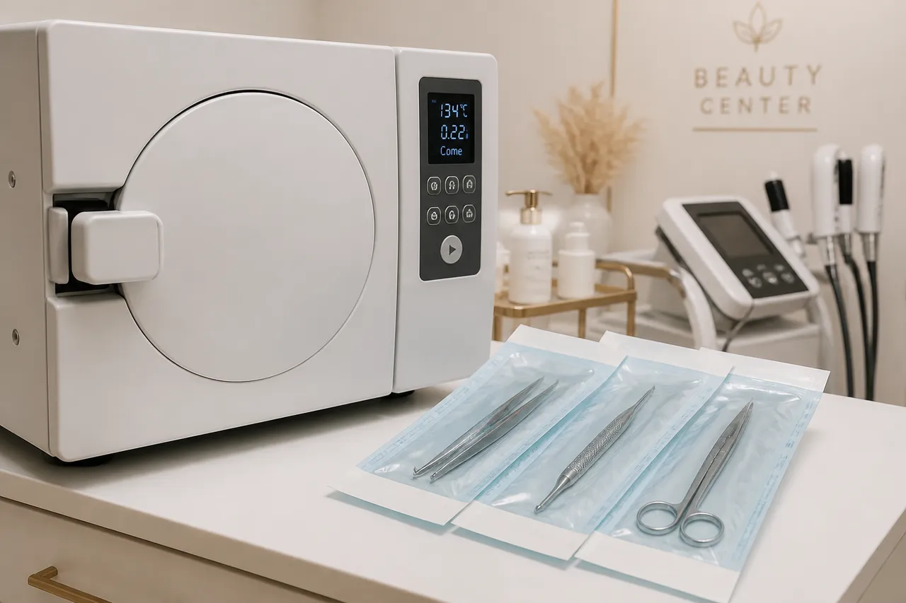 sterilizarea instrumentelor reutilizabile pentru proceduri de înfrumusețare