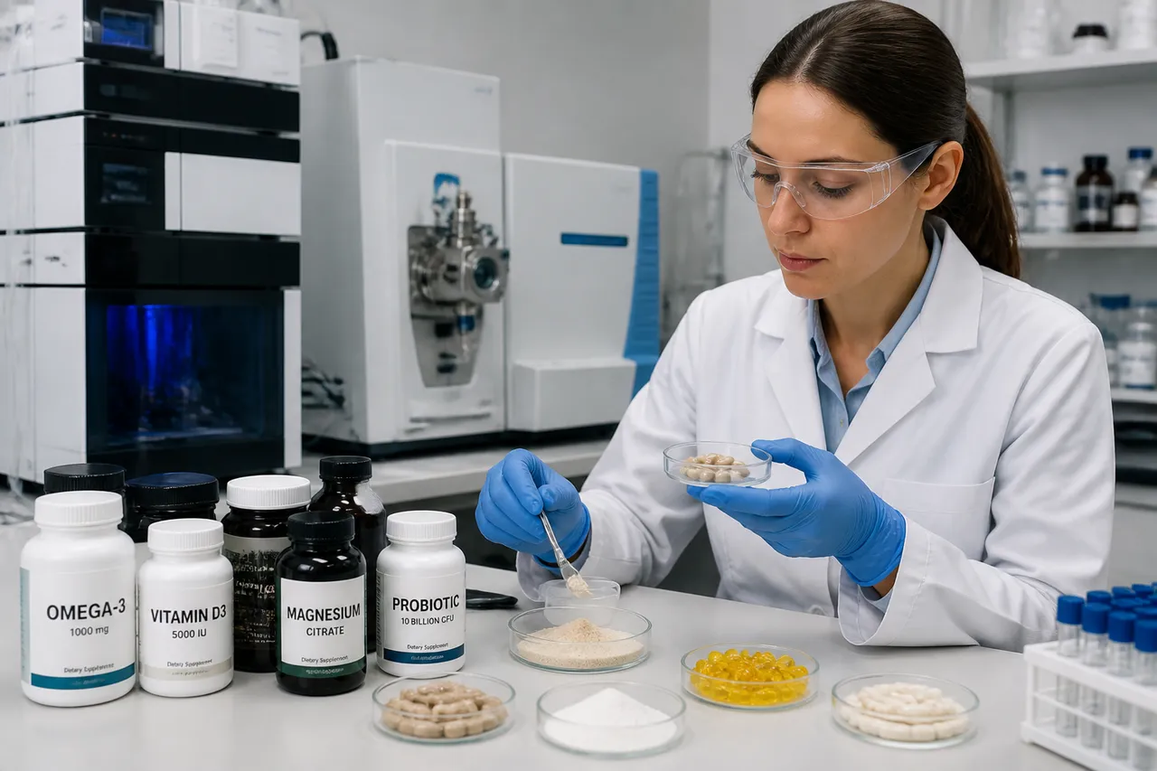 testarea suplimentelor alimentare în laborator