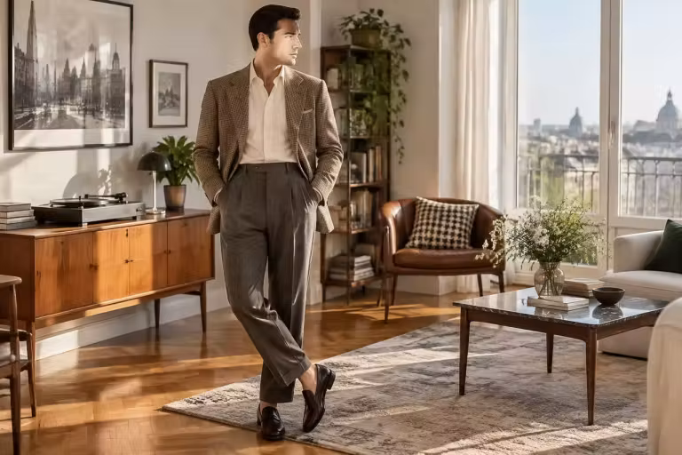 Moda anilor 60 pentru bărbați reinterpretată prin croieli actuale