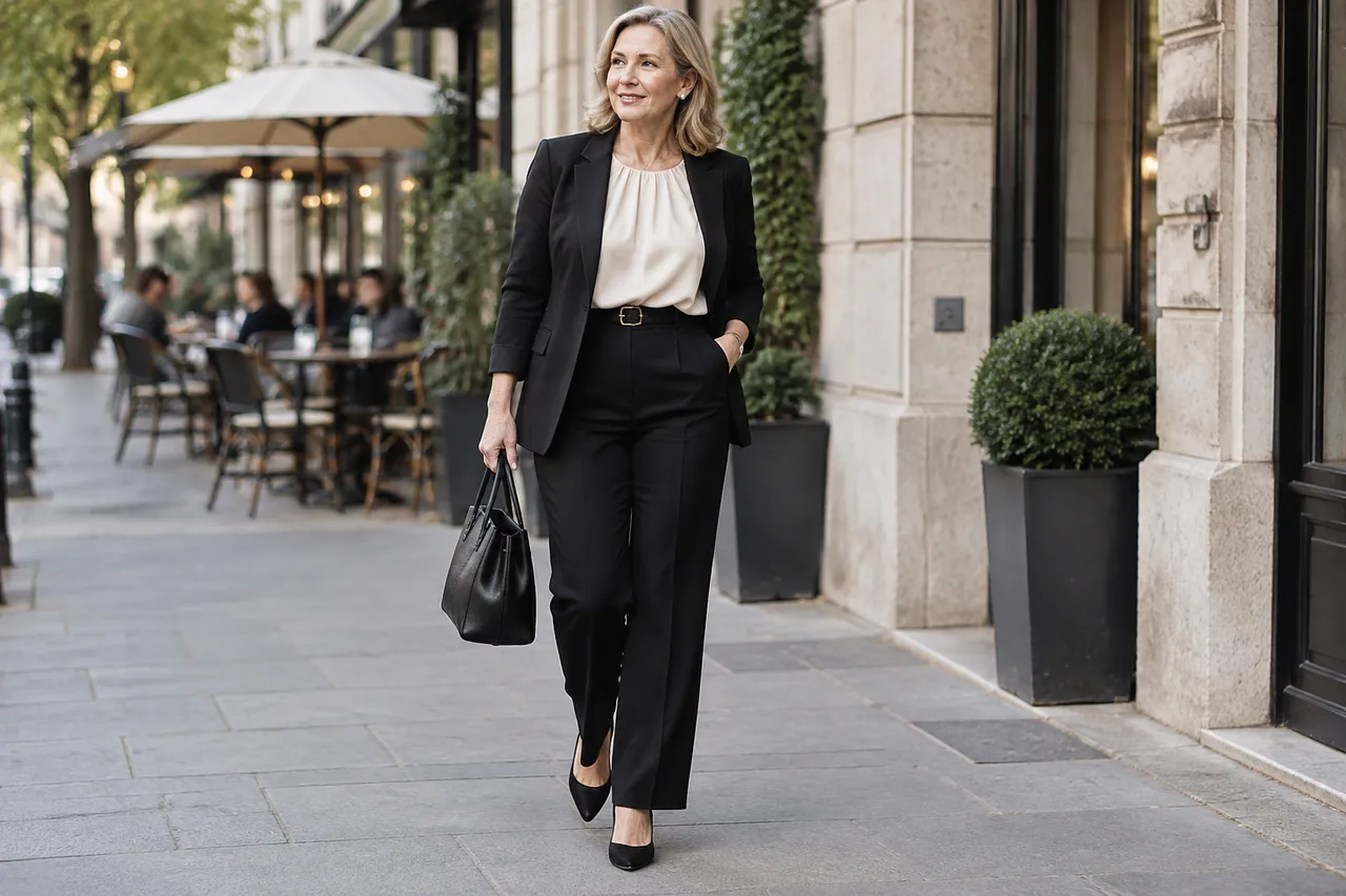 styling modern cu pantaloni cu talie înaltă după 50