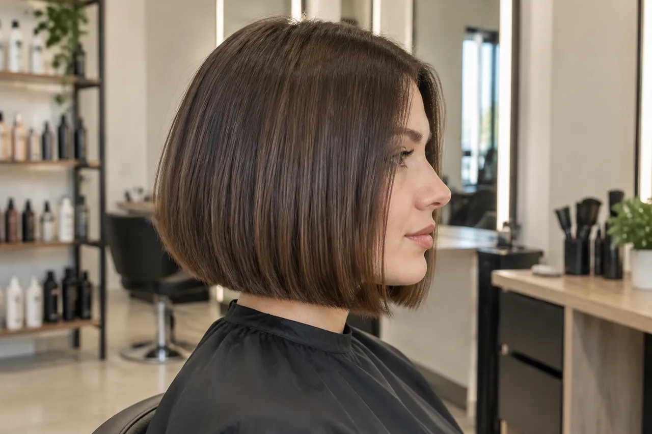 tunsoare pentru păr subțire fără volum cu linie dreaptă